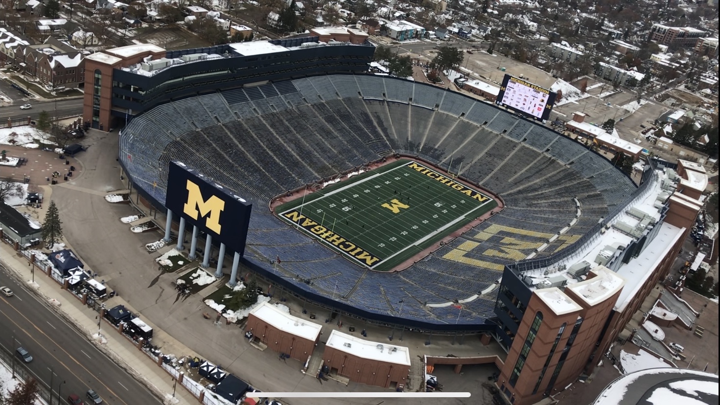 aerial view of the Big House